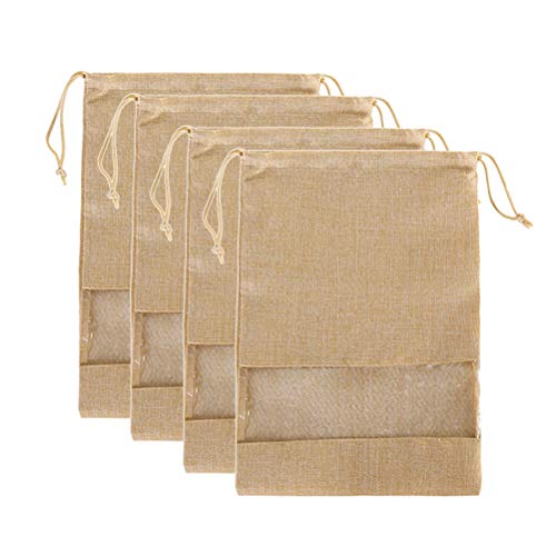 LIOOBO Organizador del Embalaje de la Bolsa del Almacenamiento de los Zapatos del Lazo de 4pcs para el Viaje casero LIOOBO Organizador del Embalaje de la Bolsa del Almacenamiento de los Zapatos del Lazo de 4pcs para el Viaje casero