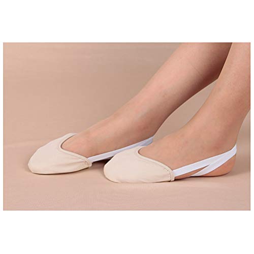 LIOOBO Zapatillas de Baile Ballet Danza Baile Calcetines Antideslizantes para Yoga Suelo para competición de Gimnasia rítmica（Beige tamaño M）