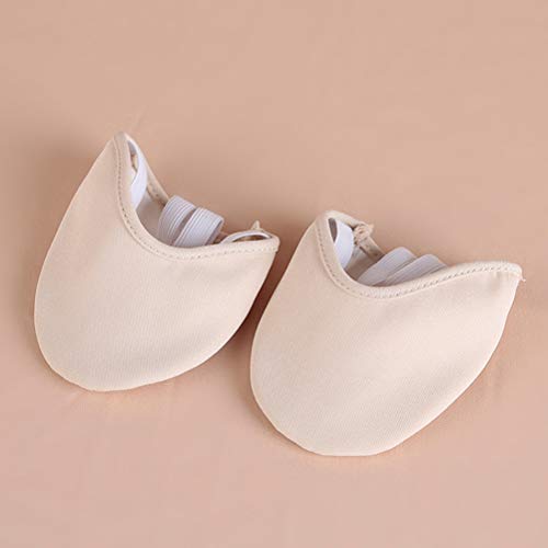 LIOOBO Zapatillas de Baile Ballet Danza Baile Calcetines Antideslizantes para Yoga Suelo para competición de Gimnasia rítmica（Beige tamaño S