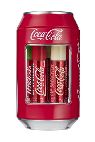 Lip Smacker Caja de metal de Coca Cola con 6 bálsamos labiales de aromas surtidos Lip Smacker Caja de metal de Coca Cola con 6 bálsamos labiales de aromas surtidos