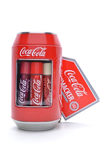 Lip Smacker Caja de metal de Coca Cola con 6 bálsamos labiales de aromas surtidos Lip Smacker Caja de metal de Coca Cola con 6 bálsamos labiales de aromas surtidos