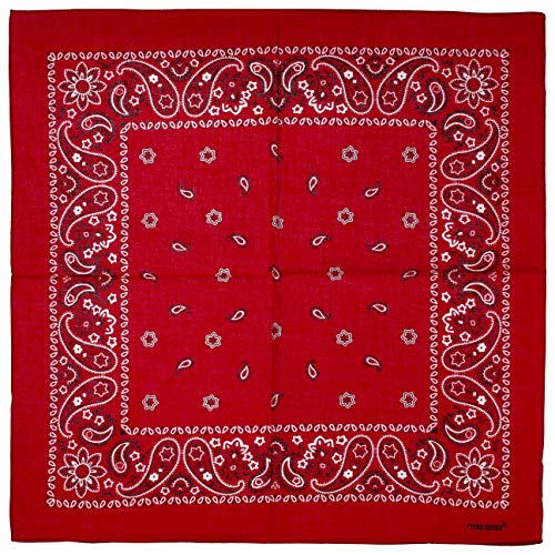 Lipodo Pañuelo Bandana by bandanasbandana (Talla única - Rojo)