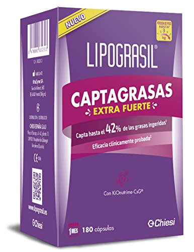 Lipograsil Captagrasas Extra Fuerte - Quemagrasas Potente Para Adelgazar - Fuente de Fibras Naturales - Complemento para Perder Peso - Neutralizador de Grasas - 180 Cápsulas Lipograsil Captagrasas Extra Fuerte - Quemagrasas Potente Para Adelgazar - Fuente de Fibras Naturales - Complemento para Perder Peso - Neutralizador de Grasas - 180 Cápsulas