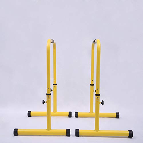 Lisaion Barras paralelas ajustables (juego de 2) barras paralelas para interiores y gimnasia/calistenia