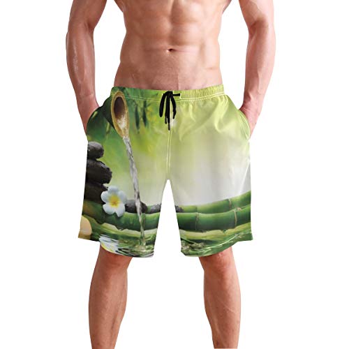 LISNIANY Bañador Hombre,Meditación e Imagen de Tallos de bambú Vela Basalto Piedras Terapia Relajante,Natación Secado Rápido Malla Pantalones Imprimiendo Cortos(S) LISNIANY Bañador Hombre,Meditación e Imagen de Tallos de bambú Vela Basalto Piedras Terapia Relajante,Natación Secado Rápido Malla Pantalones Imprimiendo Cortos(S)