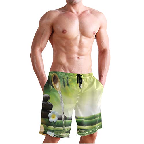 LISNIANY Bañador Hombre,Meditación e Imagen de Tallos de bambú Vela Basalto Piedras Terapia Relajante,Natación Secado Rápido Malla Pantalones Imprimiendo Cortos(S) LISNIANY Bañador Hombre,Meditación e Imagen de Tallos de bambú Vela Basalto Piedras Terapia Relajante,Natación Secado Rápido Malla Pantalones Imprimiendo Cortos(S)