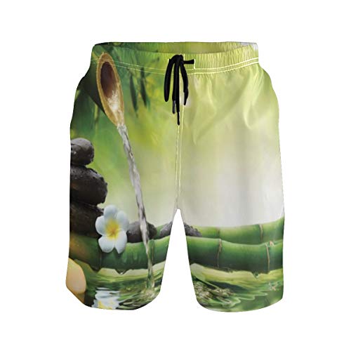 LISNIANY Bañador Hombre,Meditación e Imagen de Tallos de bambú Vela Basalto Piedras Terapia Relajante,Natación Secado Rápido Malla Pantalones Imprimiendo Cortos(S) LISNIANY Bañador Hombre,Meditación e Imagen de Tallos de bambú Vela Basalto Piedras Terapia Relajante,Natación Secado Rápido Malla Pantalones Imprimiendo Cortos(S)