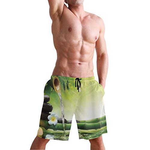 LISNIANY Bañador Hombre,Meditación e Imagen de Tallos de bambú Vela Basalto Piedras Terapia Relajante,Natación Secado Rápido Malla Pantalones Imprimiendo Cortos(S) LISNIANY Bañador Hombre,Meditación e Imagen de Tallos de bambú Vela Basalto Piedras Terapia Relajante,Natación Secado Rápido Malla Pantalones Imprimiendo Cortos(S)