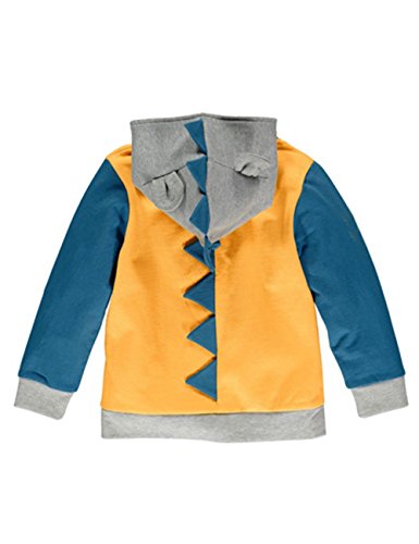 LitBud Kids Boys Sudaderas con Capucha para niños pequeños Dinosaurio de Dibujos Animados Jurassic World Park Navidad Acción de Gracias Zipper Packaway Chaqueta Otoño Coat del Reino Unido 3-4 años 4T