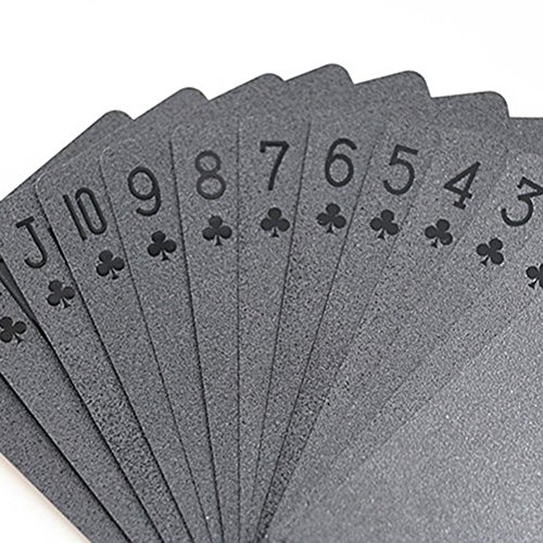 Liteness Cartas de póker de plástico, Naipes Impermeables de Pet Negro Mate, Cartas de póker mágicas Profesionales para Juegos de Mesa, para Juguete clásico de Juego de Herramientas de Successful Liteness Cartas de póker de plástico, Naipes Impermeables de Pet Negro Mate, Cartas de póker mágicas Profesionales para Juegos de Mesa, para Juguete clásico de Juego de Herramientas de Successful