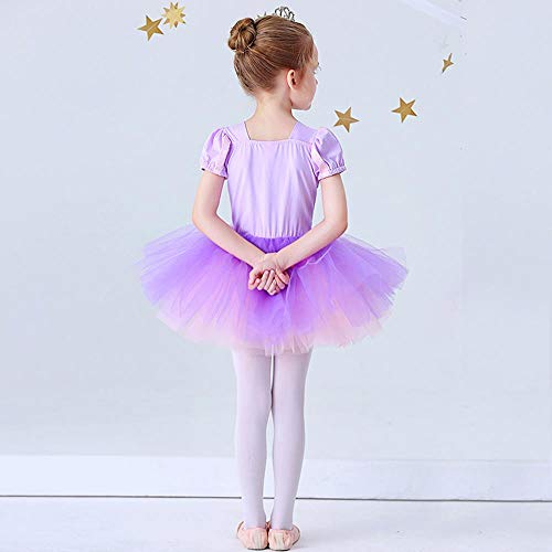 Lito Angels Niñas Tutús de Ballet Bailarina Danza Disfraz Ropa de Baile Princesa Rapunzel Vestido 3-4 años Morado