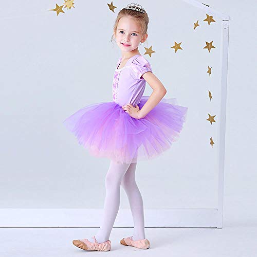 Lito Angels Niñas Tutús de Ballet Bailarina Danza Disfraz Ropa de Baile Princesa Rapunzel Vestido 3-4 años Morado