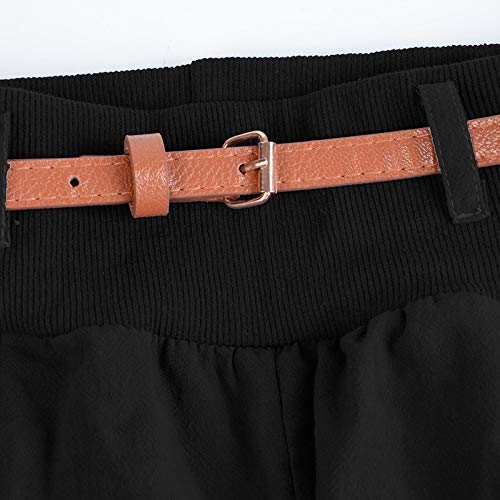 Litthing Pantalones Anchos de la Pierna Suelto Pantalon Harén Harem Casual Wide Leg Holgados Bloomers Moda para Mujer (Negro (Versión Mejorada), M) Litthing Pantalones Anchos de la Pierna Suelto Pantalon Harén Harem Casual Wide Leg Holgados Bloomers Moda para Mujer (Negro (Versión Mejorada), M)