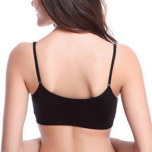 Litthing Sujetador Invisible Slim fit sin Anillo de Acero Chaleco para Mujer la combinación de Ropa Interior Femenina (Negro,Blanco,Negro y Corazon, L) Litthing Sujetador Invisible Slim fit sin Anillo de Acero Chaleco para Mujer la combinación de Ropa Interior Femenina (Negro,Blanco,Negro y Corazon, L)