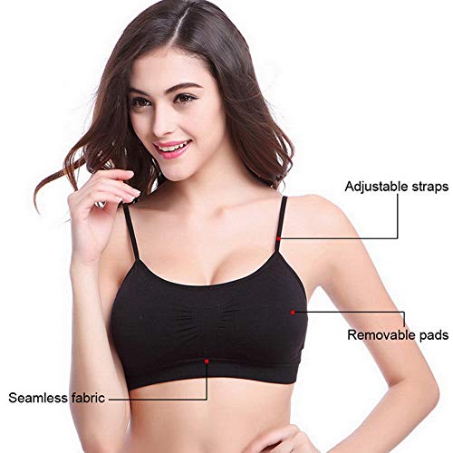 Litthing Sujetador Invisible Slim fit sin Anillo de Acero Chaleco para Mujer la combinación de Ropa Interior Femenina (Negro,Blanco,Negro y Corazon, L) Litthing Sujetador Invisible Slim fit sin Anillo de Acero Chaleco para Mujer la combinación de Ropa Interior Femenina (Negro,Blanco,Negro y Corazon, L)