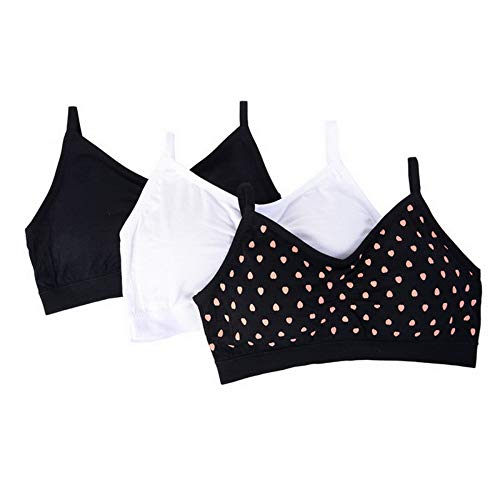 Litthing Sujetador Invisible Slim fit sin Anillo de Acero Chaleco para Mujer la combinación de Ropa Interior Femenina (Negro,Blanco,Negro y Corazon, M) Litthing Sujetador Invisible Slim fit sin Anillo de Acero Chaleco para Mujer la combinación de Ropa Interior Femenina (Negro,Blanco,Negro y Corazon, M)