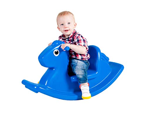 Little Tikes Caballo Mecedor - Juego Activo para Niños Pequeños - Asas de Fácil Agarre y Silla Estable para Mayor Seguridad - Fabricación Duradera - Azul Little Tikes Caballo Mecedor - Juego Activo para Niños Pequeños - Asas de Fácil Agarre y Silla Estable para Mayor Seguridad - Fabricación Duradera - Azul