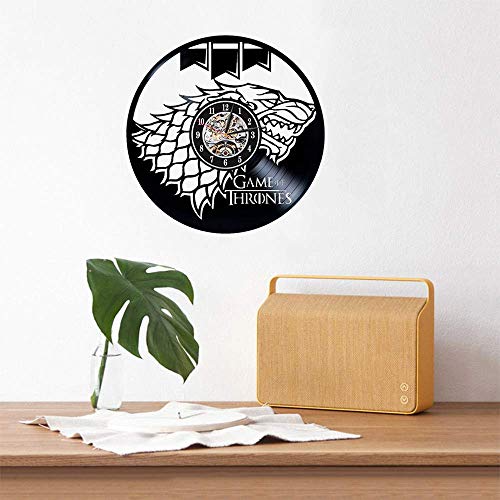 LittleNUM Disco de Vinilo Reloj de Pared Creativo Pared Reloj Silencio Juego de Tronos Regalos Decorativos de Pared de Reloj para los Amigos Que le rodean,Styled LittleNUM Disco de Vinilo Reloj de Pared Creativo Pared Reloj Silencio Juego de Tronos Regalos Decorativos de Pared de Reloj para los Amigos Que le rodean,Styled