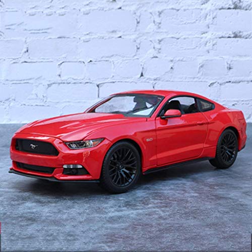 LIUCHANG 1:18 Modelo de Coche Ford Mustang GT Muscular Colección de simulación de aleación Modelo de Coche Adornos American Sports Car Modelo Exclusivo de colección Modelo (Color: Negro) liuchang20