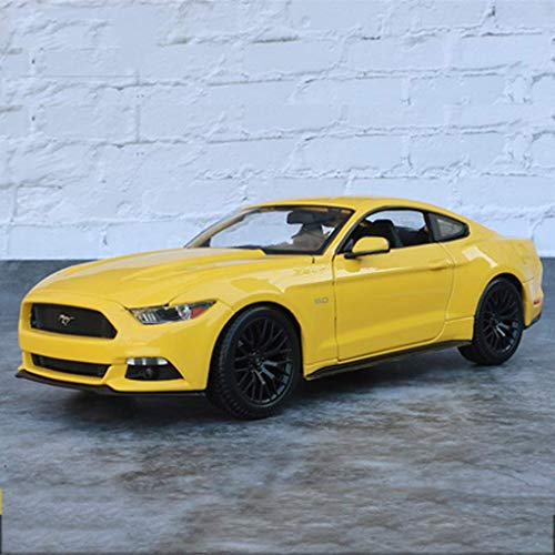 LIUCHANG 1:18 Modelo de Coche Ford Mustang GT Muscular Colección de simulación de aleación Modelo de Coche Adornos American Sports Car Modelo Exclusivo de colección Modelo (Color: Negro) liuchang20