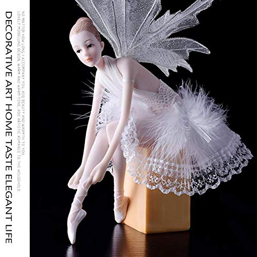 LIUSHI Ballet Angel Dancing Girl Carácter Decoración del hogar Decoración, Artesanías Creativas de Regalo de cumpleaños, E + Height25cm LIUSHI Ballet Angel Dancing Girl Carácter Decoración del hogar Decoración, Artesanías Creativas de Regalo de cumpleaños, E + Height25cm