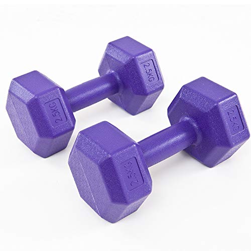 liutao Mancuernas hexagonales 5 kg 10 kg Mancuernas 20 kg Mancuernas Equipo de Gimnasio en casa Solo 2.5 kg (Morado) liutao Mancuernas hexagonales 5 kg 10 kg Mancuernas 20 kg Mancuernas Equipo de Gimnasio en casa Solo 2.5 kg (Morado)