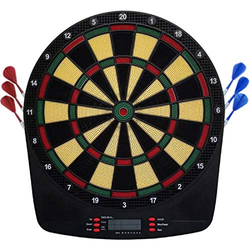 LIUXR Juego de Diana Electrónica para Dardos, con Indicadores LCD y Puntuación Digital y 6 Dardos para Dardos Electrónicos, Diana para Dardos,Black LIUXR Juego de Diana Electrónica para Dardos, con Indicadores LCD y Puntuación Digital y 6 Dardos para Dardos Electrónicos, Diana para Dardos,Black