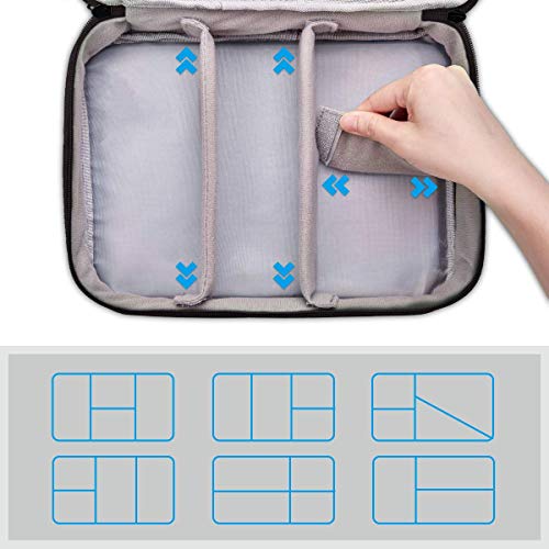 LIVACASA Bolsa de Viaje Cable Organizador Estuche para Eléctricas Accesesorios Impermeable Portatíl para Cables Cargador Bolsillo Negro LIVACASA Bolsa de Viaje Cable Organizador Estuche para Eléctricas Accesesorios Impermeable Portatíl para Cables Cargador Bolsillo Negro