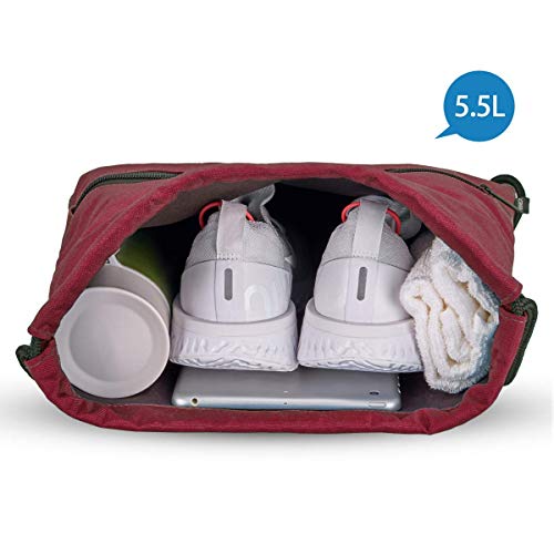 LIVACASA Outlet Mochila de Cuerdas Mujer Hombre Bolsas de Cuerdas Bolso Mujer Casual A Prueba de Agua Impermeable Bolsillo Exterior Extra Ajustable Correas de Hombros (43×33cm, Rojo Puro) LIVACASA Outlet Mochila de Cuerdas Mujer Hombre Bolsas de Cuerdas Bolso Mujer Casual A Prueba de Agua Impermeable Bolsillo Exterior Extra Ajustable Correas de Hombros (43×33cm, Rojo Puro)