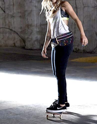 LIVACASA Riñoneras Mujeres de Moda Riñoneras Deportivas Impermeables Plegable Brillante Bolsas de Cintura Running Paseo de Marcha PU Material Unisex Negro LIVACASA Riñoneras Mujeres de Moda Riñoneras Deportivas Impermeables Plegable Brillante Bolsas de Cintura Running Paseo de Marcha PU Material Unisex Negro
