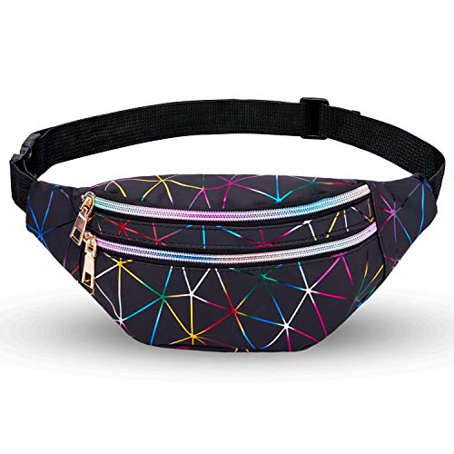 LIVACASA Riñoneras Mujeres de Moda Riñoneras Deportivas Impermeables Plegable Brillante Bolsas de Cintura Running Paseo de Marcha PU Material Unisex Negro LIVACASA Riñoneras Mujeres de Moda Riñoneras Deportivas Impermeables Plegable Brillante Bolsas de Cintura Running Paseo de Marcha PU Material Unisex Negro