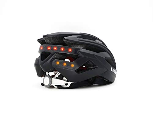 LIVALL bh60se Música, luz Trasera, Intermitente, Sistema de navegación, función de Llamada y SOS Bicicleta Casco, Todo el año, Unisex, Color Negro, tamaño 55-61cm