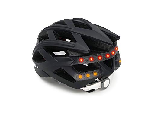 LIVALL bh60se Música, luz Trasera, Intermitente, Sistema de navegación, función de Llamada y SOS Bicicleta Casco, Todo el año, Unisex, Color Negro, tamaño 55-61cm