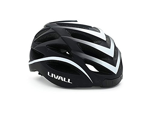 LIVALL bh62 Música, luz Trasera, Intermitente, Sistema de navegación, función de Llamada y SOS Bicicleta Casco, Todo el año, Unisex, Color Negro/Blanco, tamaño 55-61cm