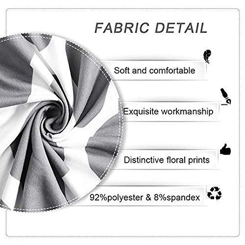 LiveGo Cubierta para Silla, Paquete de 4 Cubiertas para Silla de Comedor elástica Silla con Respaldo Alto Funda Protectora Funda Protectora para Silla, Black+White LiveGo Cubierta para Silla, Paquete de 4 Cubiertas para Silla de Comedor elástica Silla con Respaldo Alto Funda Protectora Funda Protectora para Silla, Black+White