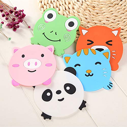 Liwein Posavasos de Silicona,Lindo Dibujos Animados Animales Posavasos de Bebidas Antideslizantes Alfombrilla de Goma para Hogar Cocina Restaurante Oficina Bar Liwein Posavasos de Silicona,Lindo Dibujos Animados Animales Posavasos de Bebidas Antideslizantes Alfombrilla de Goma para Hogar Cocina Restaurante Oficina Bar