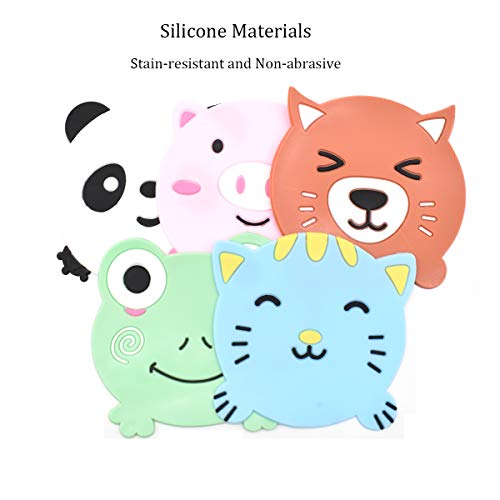 Liwein Posavasos de Silicona,Lindo Dibujos Animados Animales Posavasos de Bebidas Antideslizantes Alfombrilla de Goma para Hogar Cocina Restaurante Oficina Bar Liwein Posavasos de Silicona,Lindo Dibujos Animados Animales Posavasos de Bebidas Antideslizantes Alfombrilla de Goma para Hogar Cocina Restaurante Oficina Bar