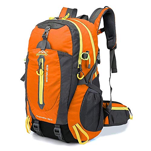 Lixada 40L Resistente al Agua Mochila, Portátil Mochila Trekking, Laptop Daypack, Durable Impermeable, para Escalada, Viajes, Actividades al Aire Libre (Naranja) Lixada 40L Resistente al Agua Mochila, Portátil Mochila Trekking, Laptop Daypack, Durable Impermeable, para Escalada, Viajes, Actividades al Aire Libre (Naranja)
