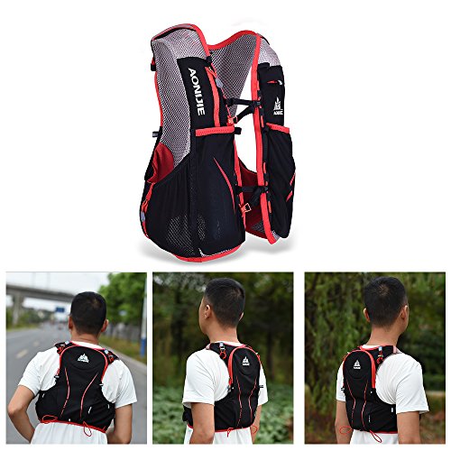 Lixada 5L Vejiga de Agua Mochila, Mochila Hidratación, Running Mochila, Impermeable y Transpirable, para Camping, Marathoner, Correr, Caminar, Escalada, Actividades al Aire Libre (L-XL) Lixada 5L Vejiga de Agua Mochila, Mochila Hidratación, Running Mochila, Impermeable y Transpirable, para Camping, Marathoner, Correr, Caminar, Escalada, Actividades al Aire Libre (L-XL)