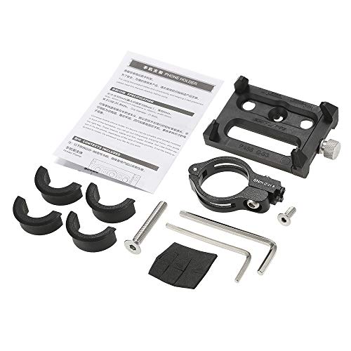 Lixada Antideslizante Bicicleta Soporte de Teléfono Ajustable Soporte de Montaje para 3.6-6.2 Inch Teléfono Móvil Inteligente (Soporte+Banda Negra) Lixada Antideslizante Bicicleta Soporte de Teléfono Ajustable Soporte de Montaje para 3.6-6.2 Inch Teléfono Móvil Inteligente (Soporte+Banda Negra)