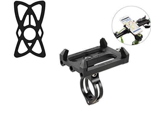 Lixada Antideslizante Bicicleta Soporte de Teléfono Ajustable Soporte de Montaje para 3.6-6.2 Inch Teléfono Móvil Inteligente (Soporte+Banda Negra) Lixada Antideslizante Bicicleta Soporte de Teléfono Ajustable Soporte de Montaje para 3.6-6.2 Inch Teléfono Móvil Inteligente (Soporte+Banda Negra)