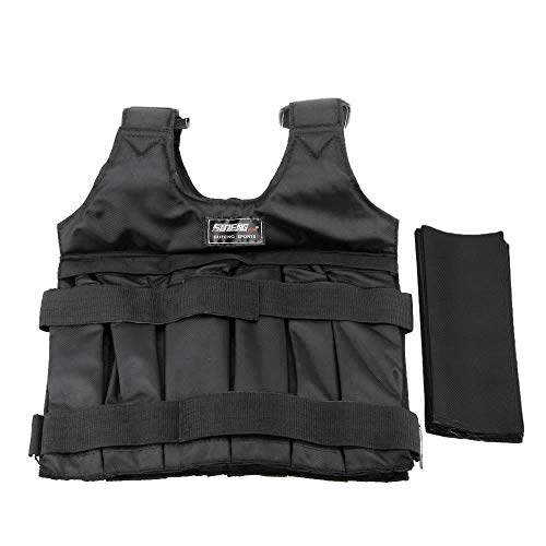 Lixada Boxeo Chaleco Ajustable con Peso Para Entrenamiento Cargamento Máximo 50Kg Arena +12 Bolsa de Arena Lixada Boxeo Chaleco Ajustable con Peso Para Entrenamiento Cargamento Máximo 50Kg Arena +12 Bolsa de Arena