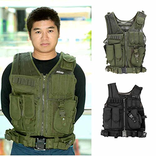 Lixada Chaleco Táctico Militar al Aire Libre Táctico del Ejército de Poliéster Juego de Guerra Airsoft Caza Chaleco de Excursión Que Acampa Lixada Chaleco Táctico Militar al Aire Libre Táctico del Ejército de Poliéster Juego de Guerra Airsoft Caza Chaleco de Excursión Que Acampa