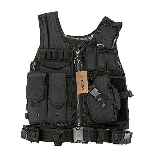 Lixada Chaleco Táctico Militar al Aire Libre Táctico del Ejército de Poliéster Juego de Guerra Airsoft Caza Chaleco de Excursión Que Acampa Lixada Chaleco Táctico Militar al Aire Libre Táctico del Ejército de Poliéster Juego de Guerra Airsoft Caza Chaleco de Excursión Que Acampa