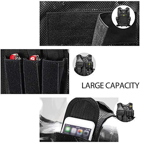 Lixada Chaleco Táctico Multifuncional Respirable Desmontaje Rápido Equipo de Entrenamiento para CS Field Protections Vest Lixada Chaleco Táctico Multifuncional Respirable Desmontaje Rápido Equipo de Entrenamiento para CS Field Protections Vest