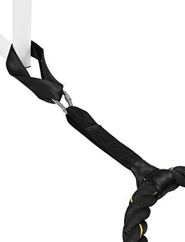 Lixada Correa de Anclaje Correas de Fijación para Cuerda de Batalla 2 Correas de Nylon+ 1 Mosquetón de Acero Inoxidable para Cuerdas Crossfit Gimnasio Formación Lixada Correa de Anclaje Correas de Fijación para Cuerda de Batalla 2 Correas de Nylon+ 1 Mosquetón de Acero Inoxidable para Cuerdas Crossfit Gimnasio Formación