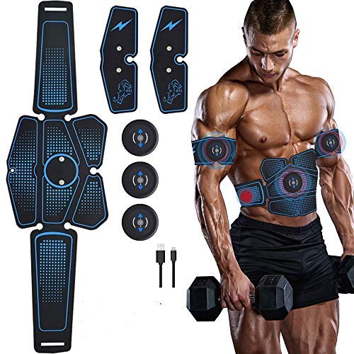 Lixada Electroestimulador Muscular Máquina de Abdominales Entrenamiento Muscular para Fitness Adelgazante Quema de Grasa