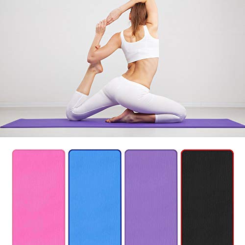 Lixada Estera de Yoga Antideslizante de 10 mm-Ejercicios de Gimnasia Masculina y Femenina-Pilates/Yoga/Meditación/Entrenamiento Lixada Estera de Yoga Antideslizante de 10 mm-Ejercicios de Gimnasia Masculina y Femenina-Pilates/Yoga/Meditación/Entrenamiento