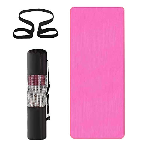 Lixada Estera de Yoga Antideslizante de 10 mm-Ejercicios de Gimnasia Masculina y Femenina-Pilates/Yoga/Meditación/Entrenamiento Lixada Estera de Yoga Antideslizante de 10 mm-Ejercicios de Gimnasia Masculina y Femenina-Pilates/Yoga/Meditación/Entrenamiento
