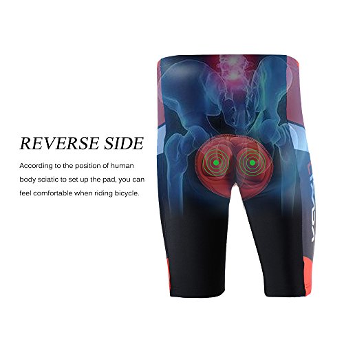 Lixada Maillots de Ciclismo Hombres Camiseta y Pantalones Cortos de Ciclismo Conjunto de Ropa Para Ciclismo Al Aire Libre